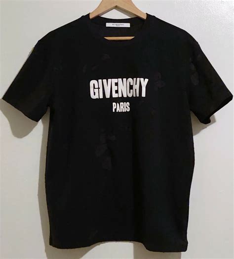 givenchy distressed t shirt fake|how to find givenchy clothes.